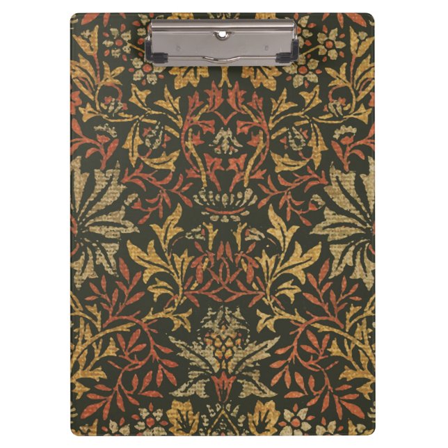 William Morris Flower Garden Tapestry Klemmbrett (Vorderseite)