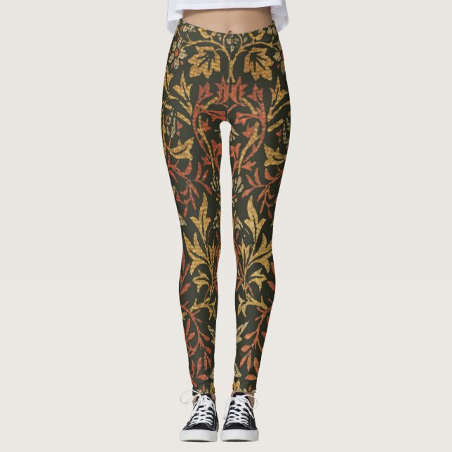 William Morris Flower Garden Tapestry Leggings (Vorderseite)