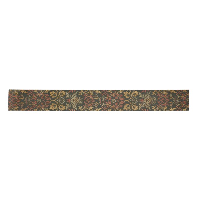 William Morris Flower Garden Tapestry Satinband (Vorderseite)