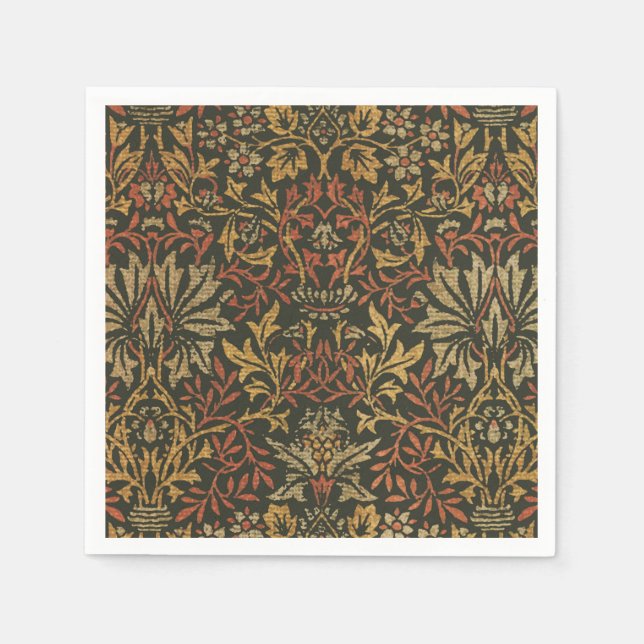 William Morris Flower Garden Tapestry Serviette (Vorderseite)