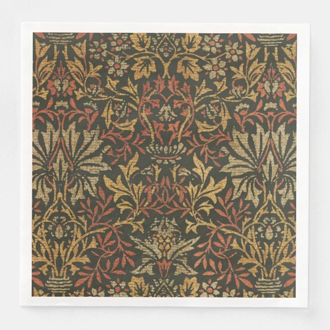 William Morris Flower Garden Tapestry Serviette (Vorderseite)