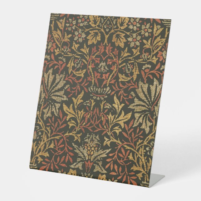 William Morris Flower Garden Tapestry Sockelschild (Vorderseite)