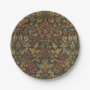 William Morris Flower Garden Teppich Pappteller