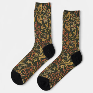 William Morris Flower Garden Teppich Socken