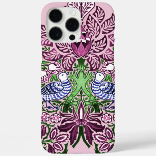 William Morris Folk Art Birds Blume Acorns iPhone 16 Pro Max Hülle