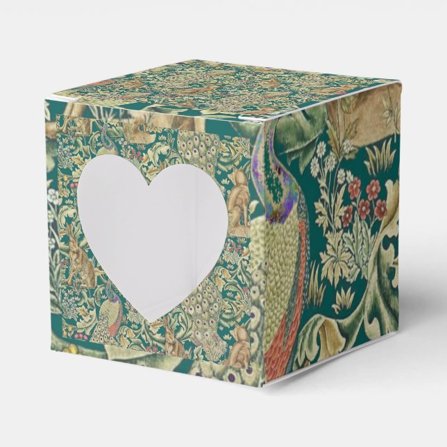 William Morris "Forest" Favor Box Geschenkschachtel (Vorderseite)