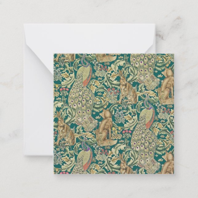 William Morris Forest Flat Note Card Mitteilungskarte (Vorderseite)