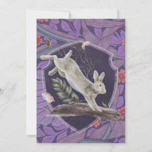 William Morris Forest Rabbit Floral Art Nouveau