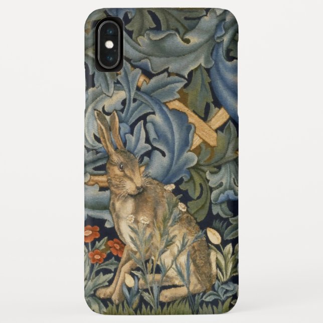 William Morris Forest Rabbit Floral Art Nouveau Case-Mate iPhone Hülle (Rückseite)