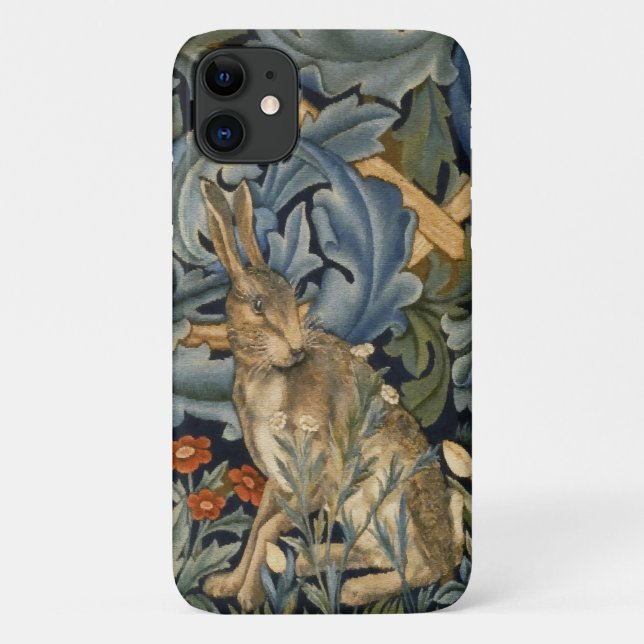 William Morris Forest Rabbit Floral Art Nouveau Case-Mate iPhone Hülle (Rückseite)