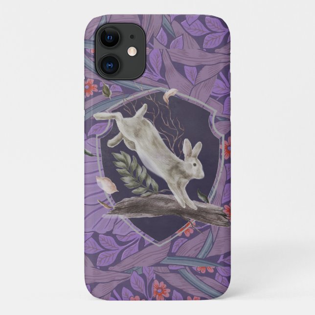 William Morris Forest Rabbit Floral Art Nouveau Case-Mate iPhone Hülle (Rückseite)