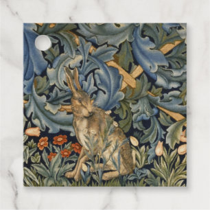 William Morris Forest Rabbit Floral Art Nouveau Geschenkanhänger