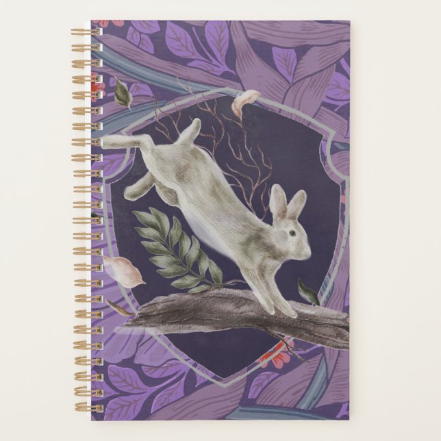 William Morris Forest Rabbit Floral Art Nouveau Planer (Vorderseite)