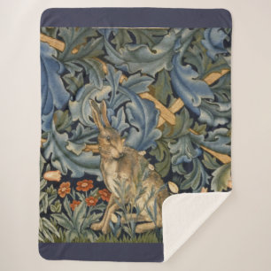 William Morris Forest Rabbit Floral Art Nouveau Sherpadecke