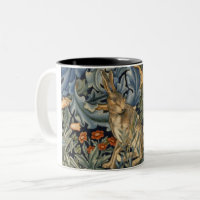 William Morris Forest Rabbit Floral Art Nouveau