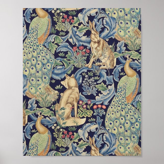 William Morris Forest Rabbit Poster (Vorne)