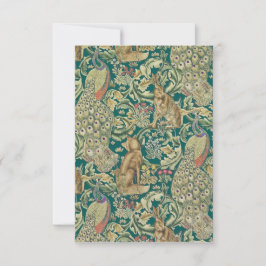 William Morris "Forest" Wohnung Danke Karte