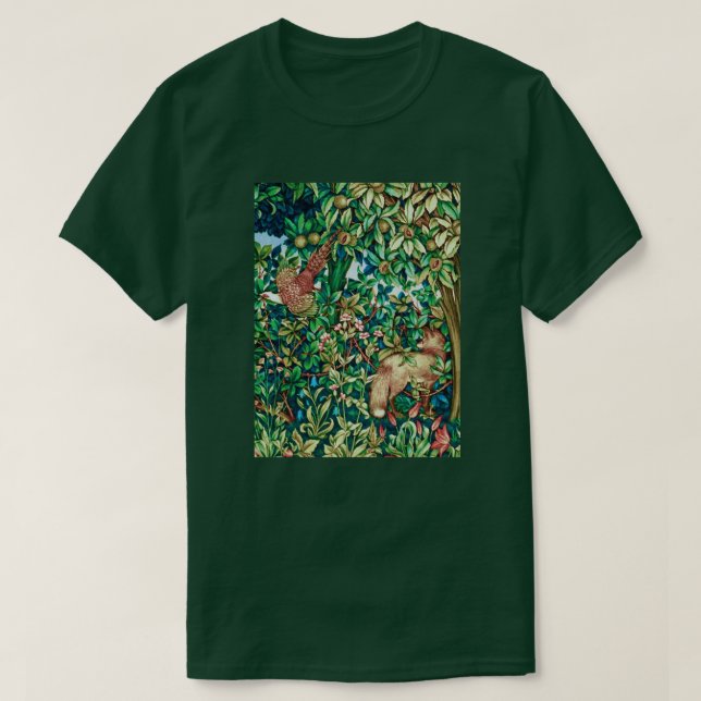 William Morris Fox und Paul Tapestry Print T-Shirt (Design vorne)