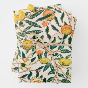 William Morris Frucht Granatapfel Vintage Geschenkpapier Set