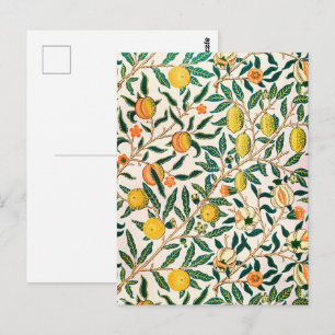 William Morris Frucht Granatapfel Vintage Postkarte