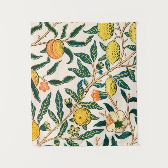 William Morris frucht und Granatäpfel Wandteppich (Vorderseite)