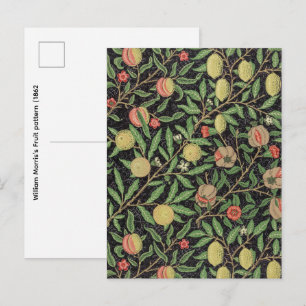 William Morris' Fruchtmuster (1862) Postkarte