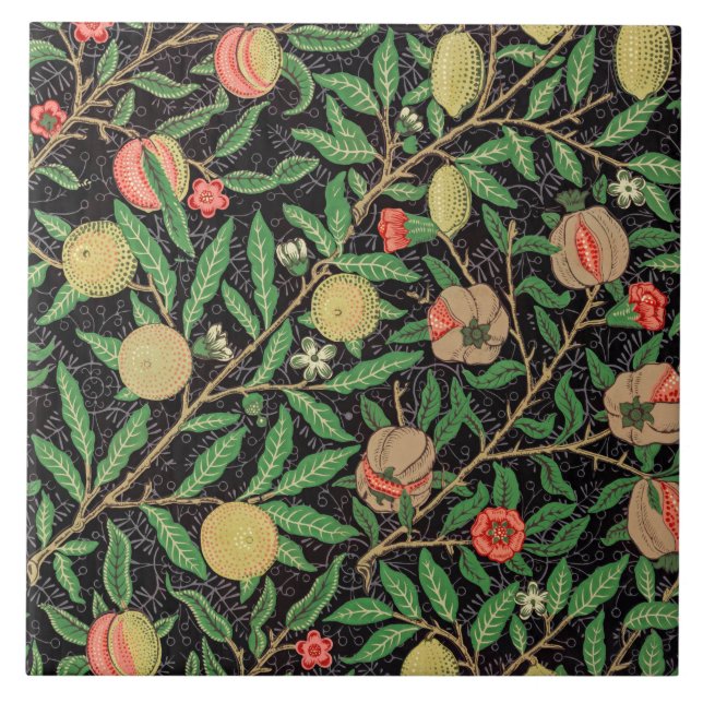William Morris, Fruchtmuster, Fliese (Vorderseite)