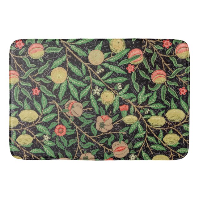 William Morris Fruchtmuster Vintage Badematte (Vorderseite)