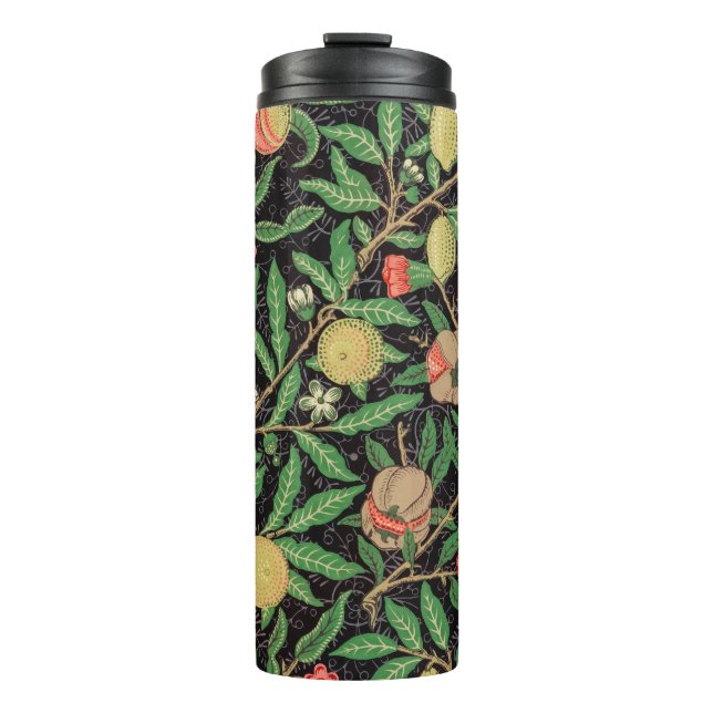 William Morris Fruchtmuster Vintage Thermosbecher (Vorderseite)