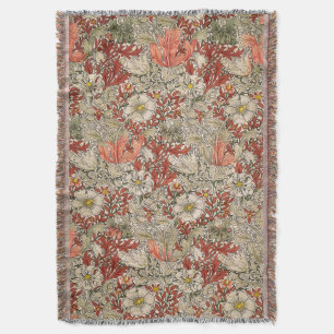 William Morris Frühling Compton Blume Vintage Rot Decke