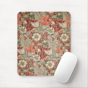 William Morris Frühling Compton Blume Vintage Rot Mousepad