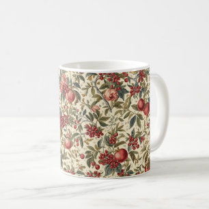 William Morris Fruit Granatapfel-Blumenmuster Kaffeetasse