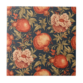 William Morris Fruit Pomegranat-Muster Fliese