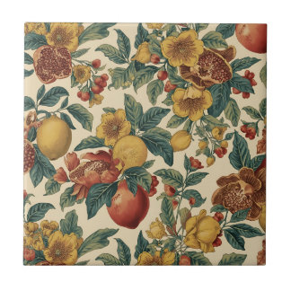 William Morris Fruit Pomegranate Blumenmuster Fliese