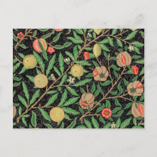 William Morris Fruit Pomegranate Blumenmuster Postkarte