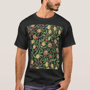 William Morris Fruit Pomegranate Blumenmuster T-Shirt