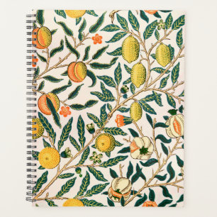William Morris Fruit Pomegranate Weißer Ornament Planer