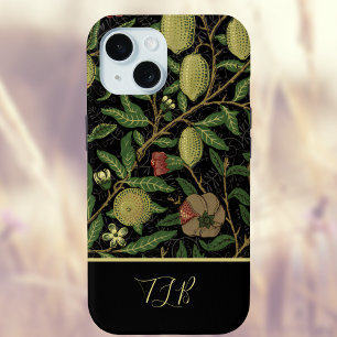 William Morris Fruit Vintag Patten in Gold Black Case-Mate iPhone Hülle