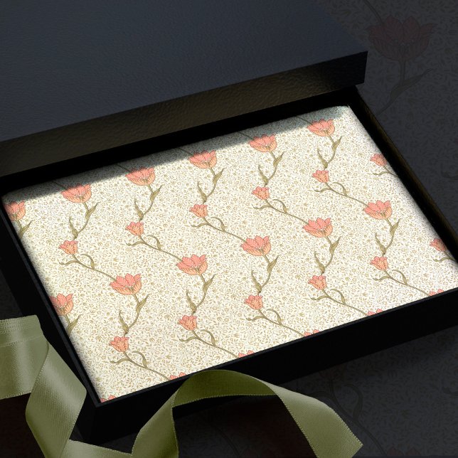 William Morris Garden Tulip Floral Pattern Seidenpapier (Von Creator hochgeladen)