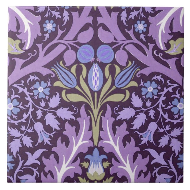 William Morris “Gartenblätter” 2 Fliese (Vorderseite)