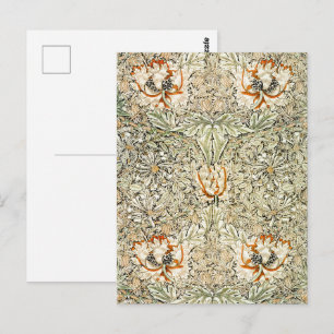 William Morris Geißblatt Blumen Wallpaper Postkarte