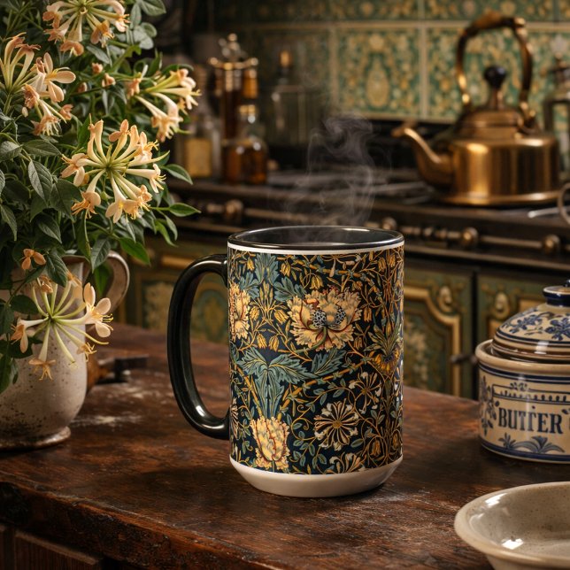William Morris Geißblatt Blumenmuster Tasse (Von Creator hochgeladen)