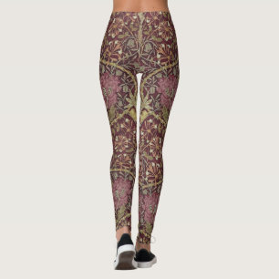 William Morris, Geißblatt, mit Blumen. Muster, Leggings
