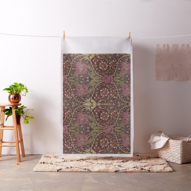 William Morris, Geißblatt, mit Blumen. Muster, Stoff (Beispiel)