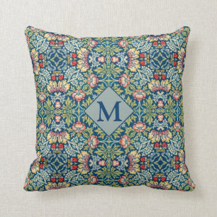 William Morris Geometric Mit Monogramm Pattern Kissen