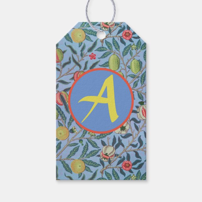 WILLIAM MORRIS GIFT TAG CUSTOMIZABLE GESCHENKANHÄNGER (Vorderseite)