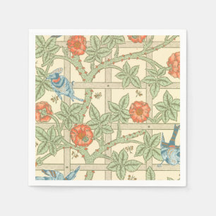 William Morris-Gitter-Muster Serviette