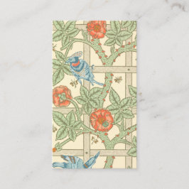 William Morris-Gitter-Muster Visitenkarte