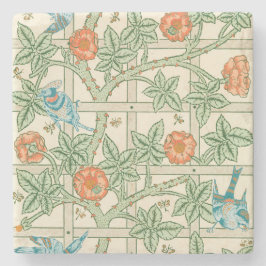 William Morris Gitter viktorianische Tapete Steinuntersetzer