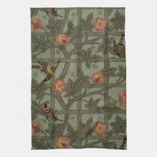 William Morris Gitter-Wallpaper-Kunst Geschirrtuch